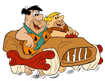 Fred-Flintstone-Barney-Rubble-Car-345x266